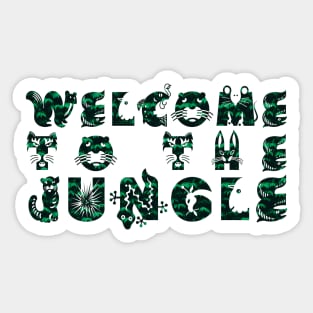 Welcome to the jungle Sticker